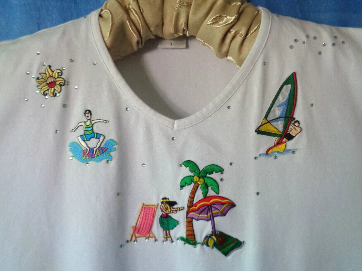 white diamante t shirt