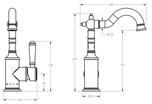 Clasico Basin Mixer - Picture 2 of 2