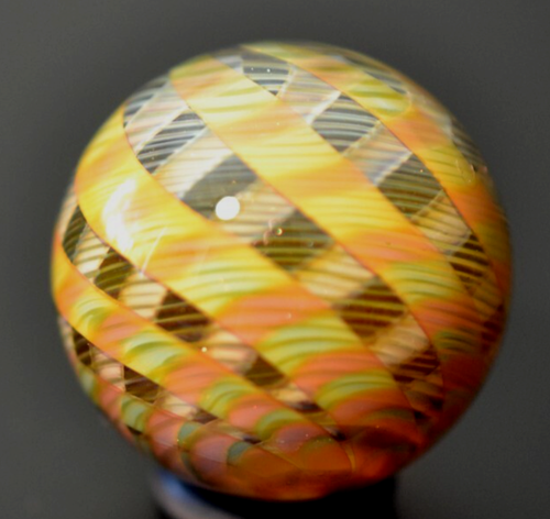 JUSTIN HOLLE GLASMURMEL/1.160" - KARAMELL TROMMELSTEINE - ORANGE, ZITRONE, OLIV, ROSA - Bild 14 von 16