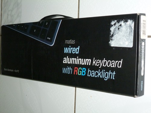Matias RGB Backlit Wired Aluminum Keyboard (FK318PCLBB) - New In Box!! - Picture 4 of 4
