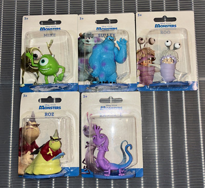 Pixar Monsters Inc 2.5'' Figure Cake Toppers Lot Of 5 Characters NEW