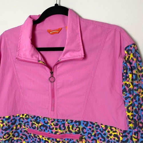 Merrell WOMENS SIZE XS Supplex Anorak Strawberry Moon Rainbow Windbreaker - Picture 5 of 11
