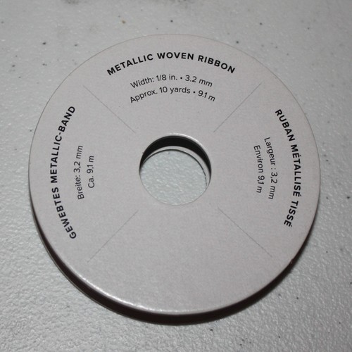 Stampin Up Retired SWEET SORBET METALLIC WOVEN RIBBON 10 yards 1/8" NEW Pink - Picture 2 of 3