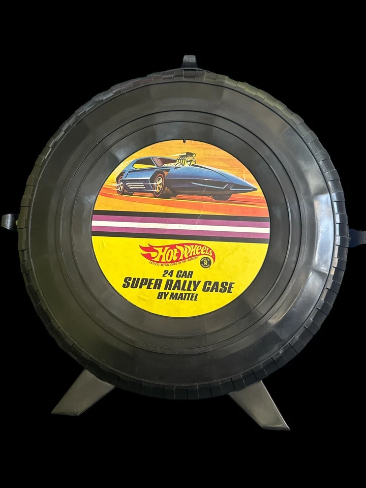 Estuche de transporte vintage Hot Wheels Redline Era 1968 24 autos Super Rally Car ¡BELLEZA! Foto 2 de 4