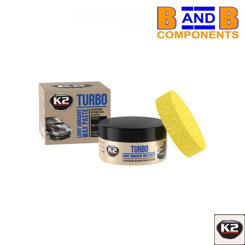 CAR WAX POLISHING PASTE K2 TURBO ABRASIVE COMPOUND PAINT SCRATCH REMOVER A3025 - Picture 10 of 12