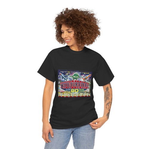 Thunderbirds Are Go (1966) Vintage Sci-fi Movie Poster T-shirt - Picture 4 of 133