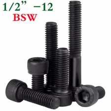 1/2"-12 BSW High Tensile 12.9 Alloy Steel Socket Head Cap Screws Allen Hex Bolts