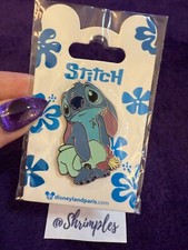DISNEY PIN Paris Lilo & STITCH Pouting Sad Face With SCRUMP NEW on Card OE HTF