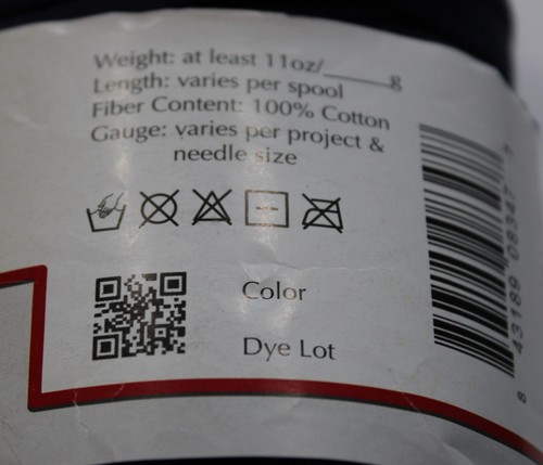 Euro Yarns Tee Rag Col Dark Blue 100% Cotton 11oz, Length varies per roll - Picture 5 of 5
