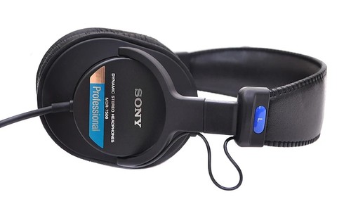Official SONY Studio Monitor Headphones "Foldable" MDR-7506 / curled cord - Picture 2 of 6