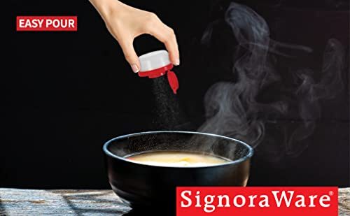 SIGNORAWARE Salt and Pepper Shakers Moisture Proof Set of 4 Small, 4 pack - Picture 5 of 6
