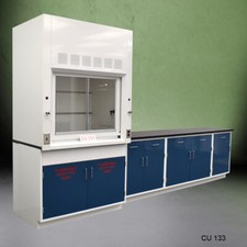 4' Fume Hood / Flammable Storage &9' Laboratory Cabinets /Fisher American E2-406