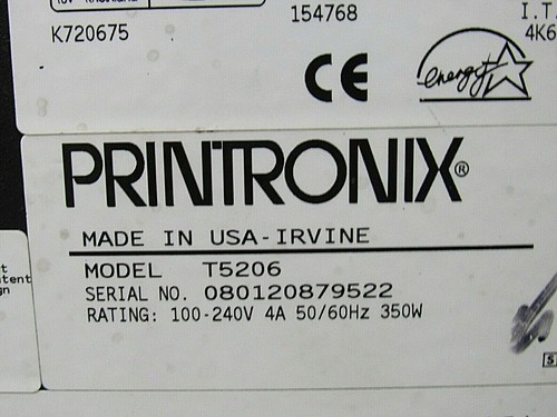 PRINTRONIX T5000 T5206 THERMAL BARCODE LABEL PRINTER W/ DATA VALIDATOR PV100 - Picture 2 of 12