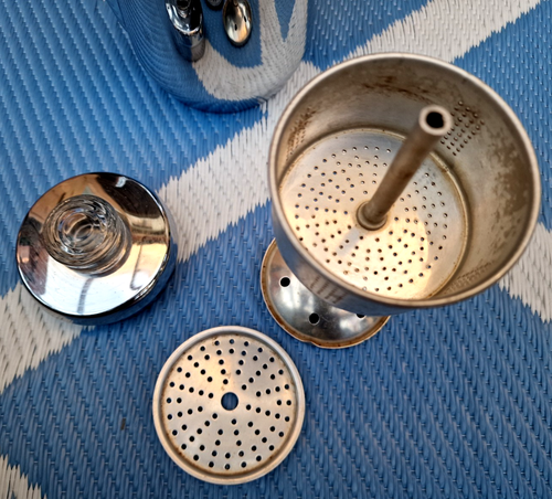 Vintage ' Sona Chrome J902 ' Aluminium Stove Top Cafeteria 50's Stafford PROP - Picture 7 of 14