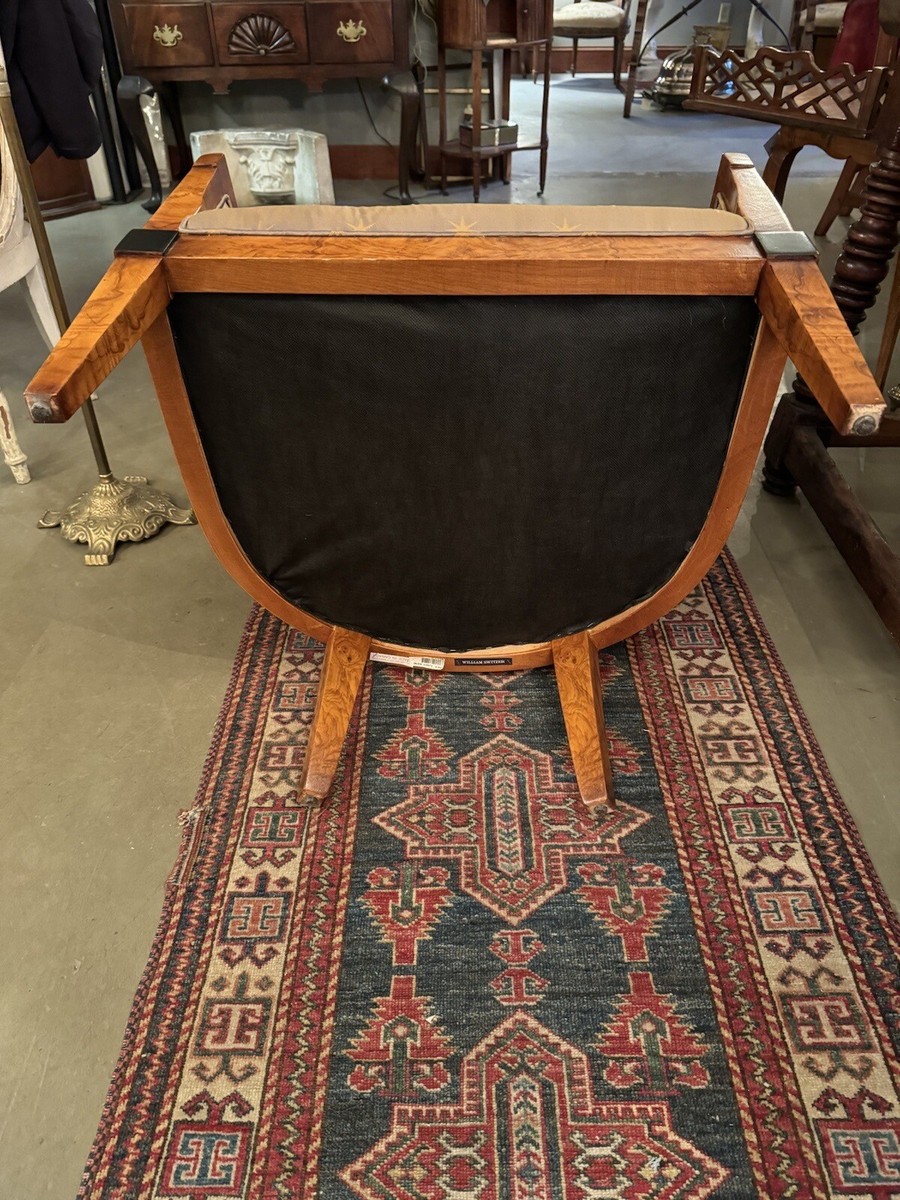 Vintage William Switzer Fine Furniture Upholstered Sloped