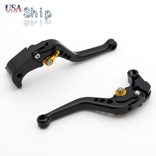 CNC Short Clutch Brake Levers For Aprilia DORSODURO 900 2017 2018 2019 2020 - Picture 3 of 8