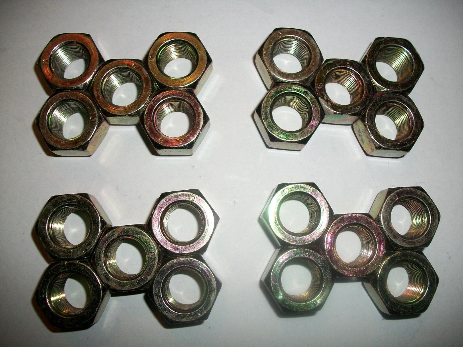 FMR WHEEL LUG NUTS 1" SOCKET RACE STEEL 5/8" FINE THREAD SINGLE CHAMFER