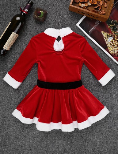 Kids Girls Dance Dress Themed Party Christmas Santa Costume Competition Ballet - Picture 15 of 21