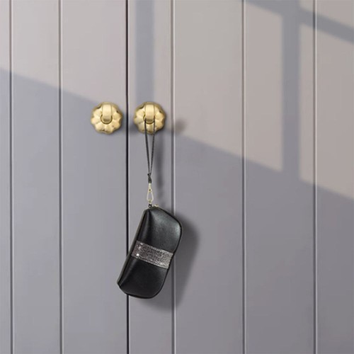 Zinc Alloy Pumpkin Hooks Screw Mounted Wall-hanging Couple Behind The Door - Picture 6 of 8