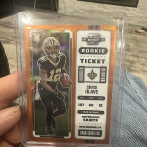 2022 Panini Contenders Optic Rookie Ticket Silver Prizm #65 Chris Olave RC /50