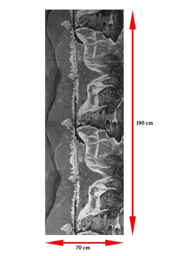 Leichter Schal Damen Viskose Bunt Frühling Weich Baumwolle XXL Künstler-Motiv - Bild 214 von 244
