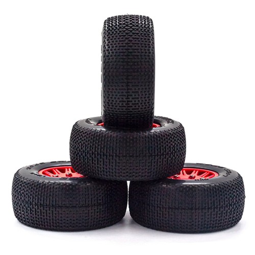 4 Packs Pneus Roue Voiture RC pour Camion 1/10 Court-Course 727 Slash K1 Voiture RC G3G0 - Photo 10 sur 10