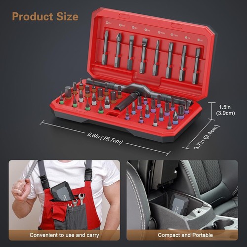 42 in 1 Magnetic Screwdriver Set, DIY Ratchet Screwdriver Set, Multi Bit Magneti - Picture 3 of 8