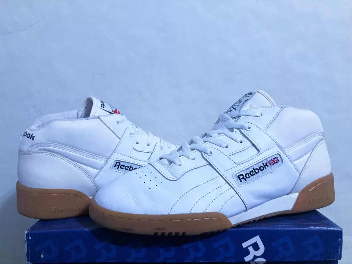 retort Trives brysomme Reebok Workout Size 11 White/Gum sole Tennis V54969 | eBay