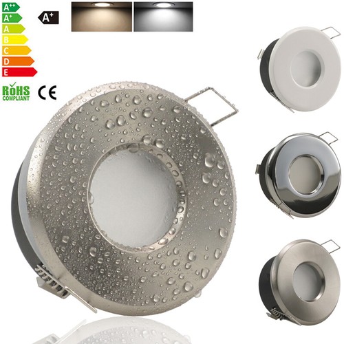 4X IP65 Spot Encastrable GU10 LED Encastré Plafonnier Plafond Salle de bain Lamp