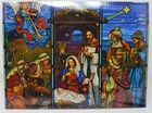 Stained Glass Nativity Advent Calendar countdown the days till Christmas