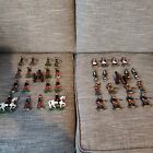 Vintage Lead 34 Piece Set Of British & Colonial War Toy Soldiers