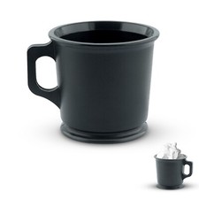 Classic Shaving Mug, Big Mug for Shaving, Elegant Black Shaving Cup