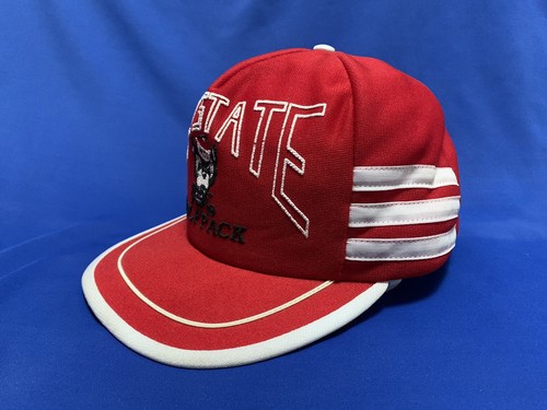 Vintage NCAA NC State Wolfpack Men Snapback USA Ballcap 3 Stripes Made In USA - Picture 3 of 13
