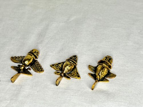 Antiguo juego de máquina voladora de aviones, azteca, maya, inca, metal, firmado, numerado - Imagen 5 de 12