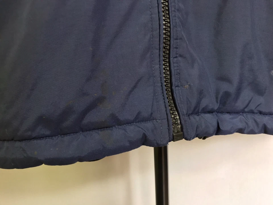 Chaqueta De Colección Yves Saint Laurent Azul Marino Logo YSL Hombres Vellón Foto 4 de 4