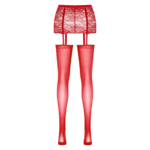 UK Sexy Womens Lace Skirt Suspender Pantyhose Garter Belt Stockings Hosiery - Picture 31 of 67