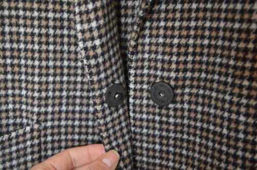 MASSIMO DUTTI HANDMADE OVERSIZE WOOL CHECK TARTAN COAT 6441/530 RARE XSMALL XS - Picture 19 of 24