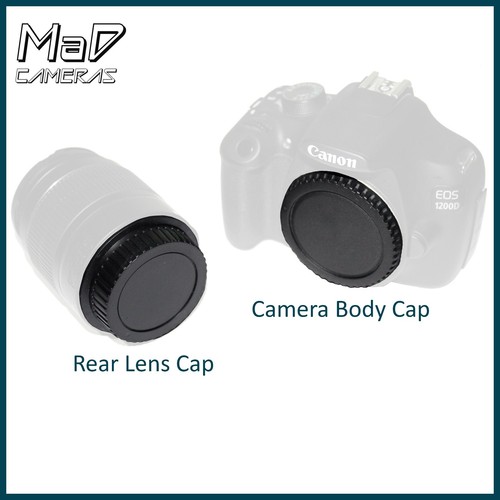 Rear Lens Cap Camera Front Body Cap Set Compatible with Canon EOS EF EF-S Bulk - Picture 11 of 19