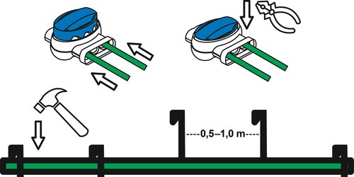 Set di installazione L + al-Ko Robolinho 3000 3100 solo cavo connettore Hook pac - Picture 4 of 7