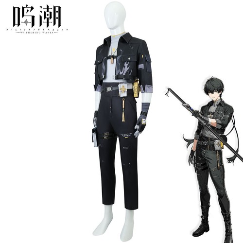Parrucca Costume Halloween Waves Drifter Personaggio Maschile Cosplay Set Completo - Foto 2 di 9