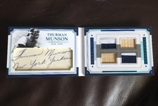 2017 PANINI NATIONAL TREASURES LEGENDS CUTS THURMAN MUNSON AUTO BOOKLET 1/1 RARE
