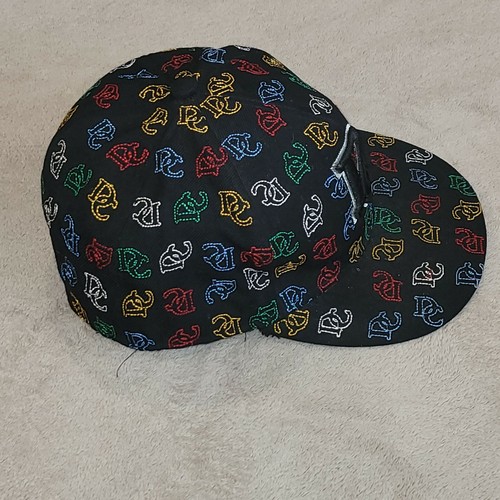 DC City Hunter Washington DC Hat Fitted Large Ball Cap Black Multi Color Logo - Picture 4 of 8