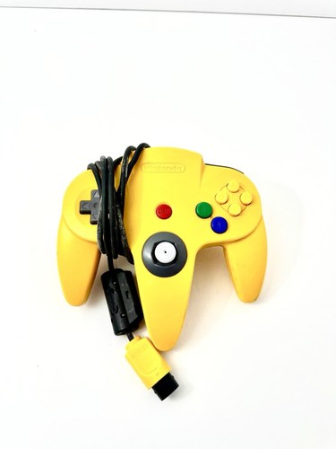 NINTENDO 64 N64 CONTROLLER GELB FUNKTIONIERT EINWANDFREI RETRO