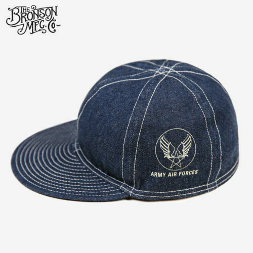 Bronson HBT USAAF A3 Mechanics Cap US Army Denim Work Cap WW2 Military  Men's Hat