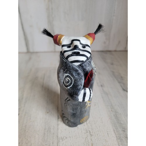 Judy peele tribal people zuni kashare clown sculpture