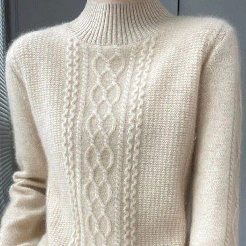 New NAutumn Winter Women Sweater Warm Cashmere Sweater Knitted Bottoming Shirt - Picture 3 of 30