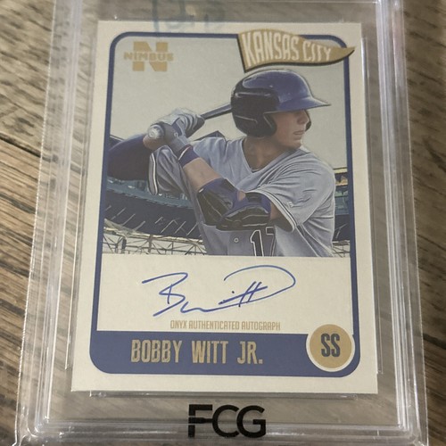 2020 Onyx Nimbus - Silver Autographs #NABW Bobby Witt Jr. (AU, RC) - Picture 1 of 3
