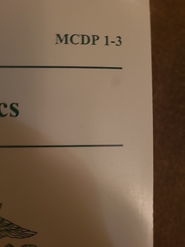 Marine Corps Doctrinal Publication MCDP 1-3 Tactics 30 July 1997, US Marine Corp - Picture 3 of 5