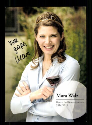Mara Walz Deutsche Weinprinzessin 2016-2017 Original Signiert # BC 218152