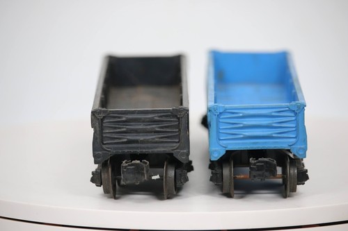LIONEL 6042 GONDOLA Blue CAR VINTAGE POST WAR TRAIN Lot of 2 - Picture 7 of 8